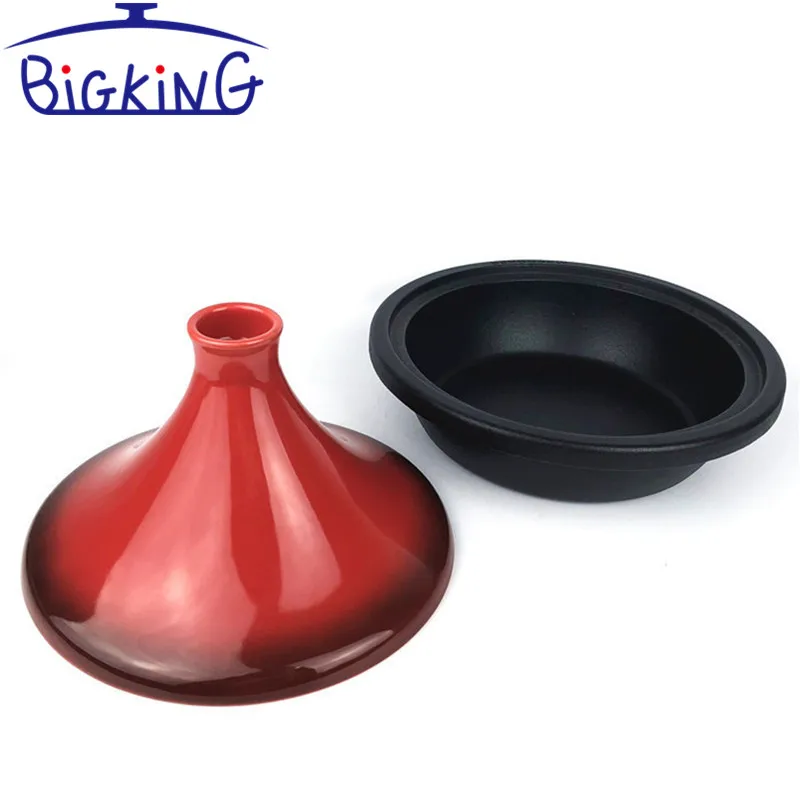 Colorful Enamel Moroccan Cast Iron Tagine Pot 2.5L