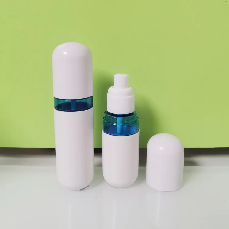 50 мл РЕТ капсулы таблетки форма спрей бутылка с пульверизатором для алкоголя гель дезинфекции рук ПЭТ пластик матовый цвет