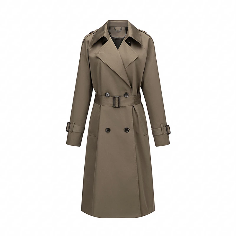 New 2024 European Plus size high quality raincoats Waterproof ,Fashion hooded ladies windproof trench 1851