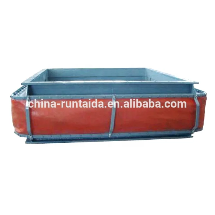  Runtaida rectangular flange type high temperature heat air compensator fabric expansion