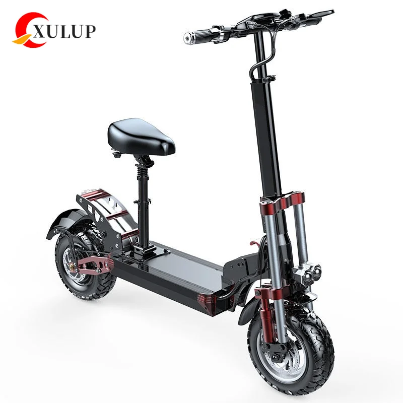 XULUP Новый Q22 500 для взрослых, запас, 100 км, дальний радиус действия, 1000 Вт, мощный двойной привод, складные электрические скутеры