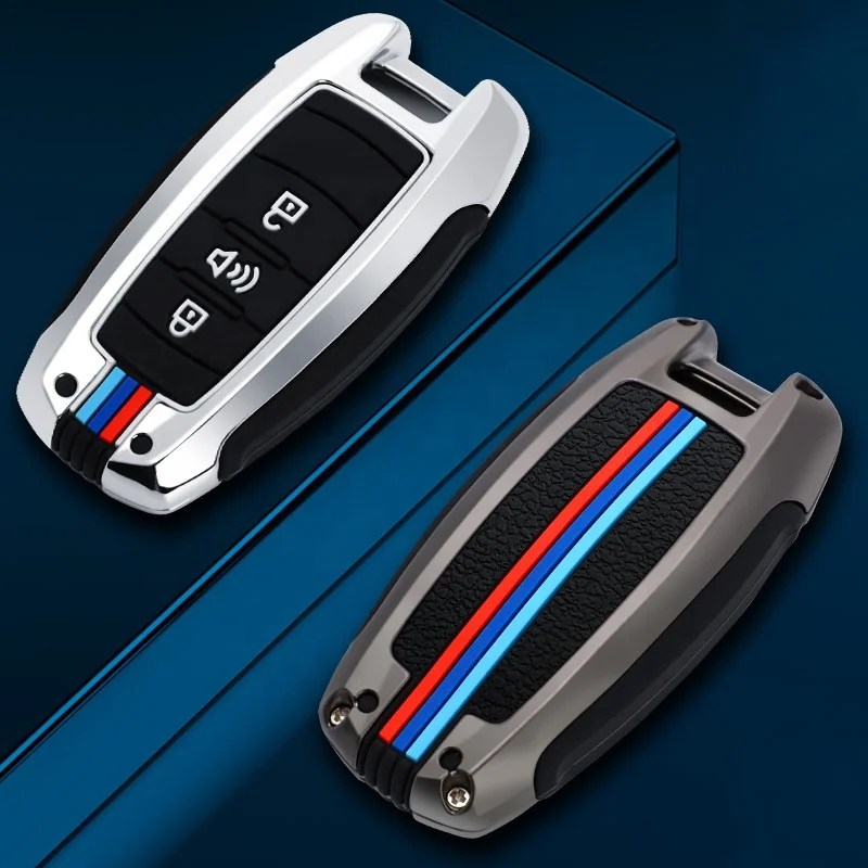 High Quality Zinc Alloy Silicone car key case cover Remote Control keychain Protection Bag for Haval H6 F7 F7X F5 M6 DOG DARGO