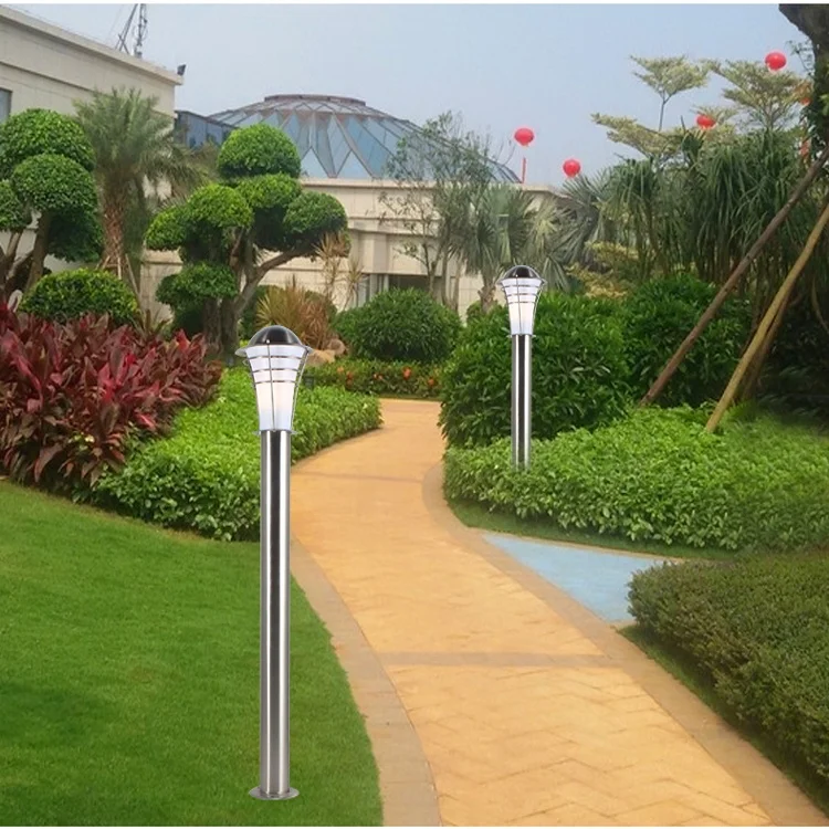 
waterproof stainless steel pole lamp with 45CM height ,E27 MAX 40W/CFL 12W outdoor garden lawn lamp 