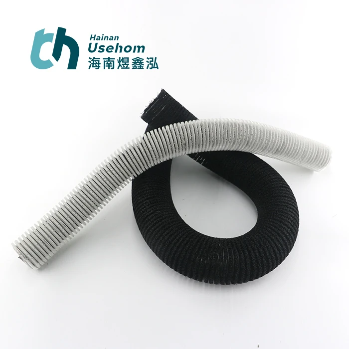 Usehom Outside Wound Spring Roller Brush Cleaning Derusting Abrasive Wire Nylon Spiral Brush