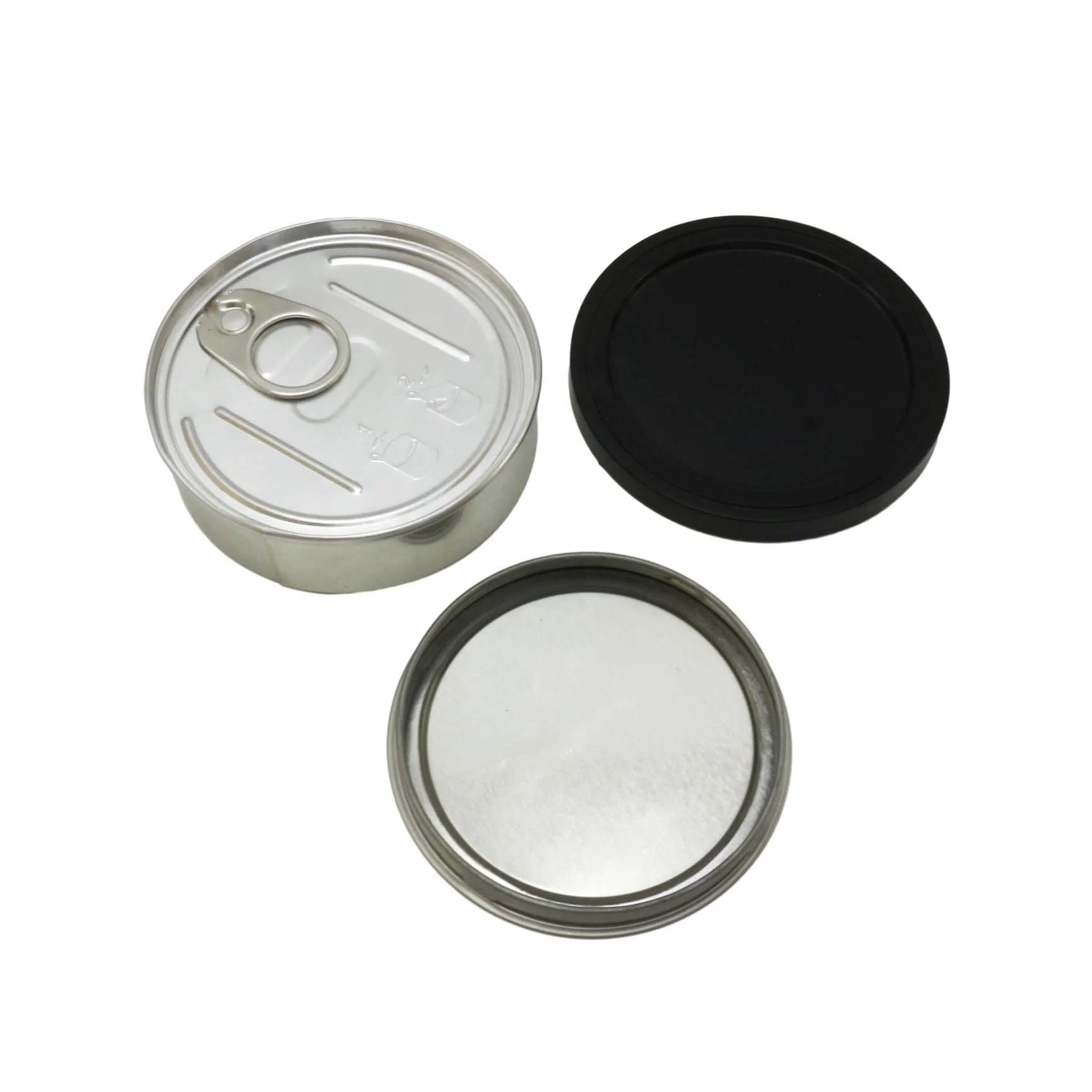 empty metal tin can Manual sealing dry flower metal cans packaging with lid MC-082C