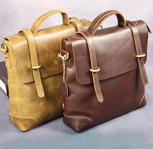 New arrival small size handbags dual round straps men executive shoulder bags secret compartment briefcase