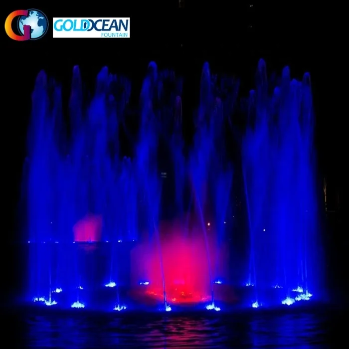 Free Design Multicolor Led Light Music Dancing Water Fountain