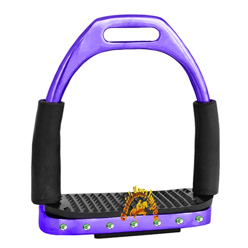 Flexible Horse Riding Stirrups Equine Riding Flexi Stirrups Stainless Steel Saddles Accessories Custom Made English