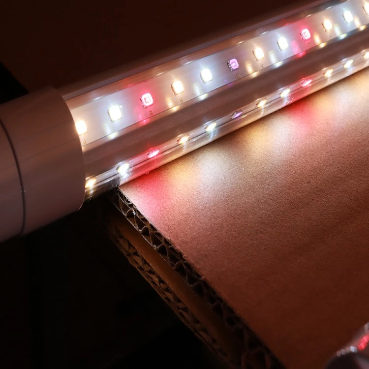 Customized LED grow Light tube T8  full spectrum UV for greenhouse vertical farm leafy vegetables plants growing  Improve Yield