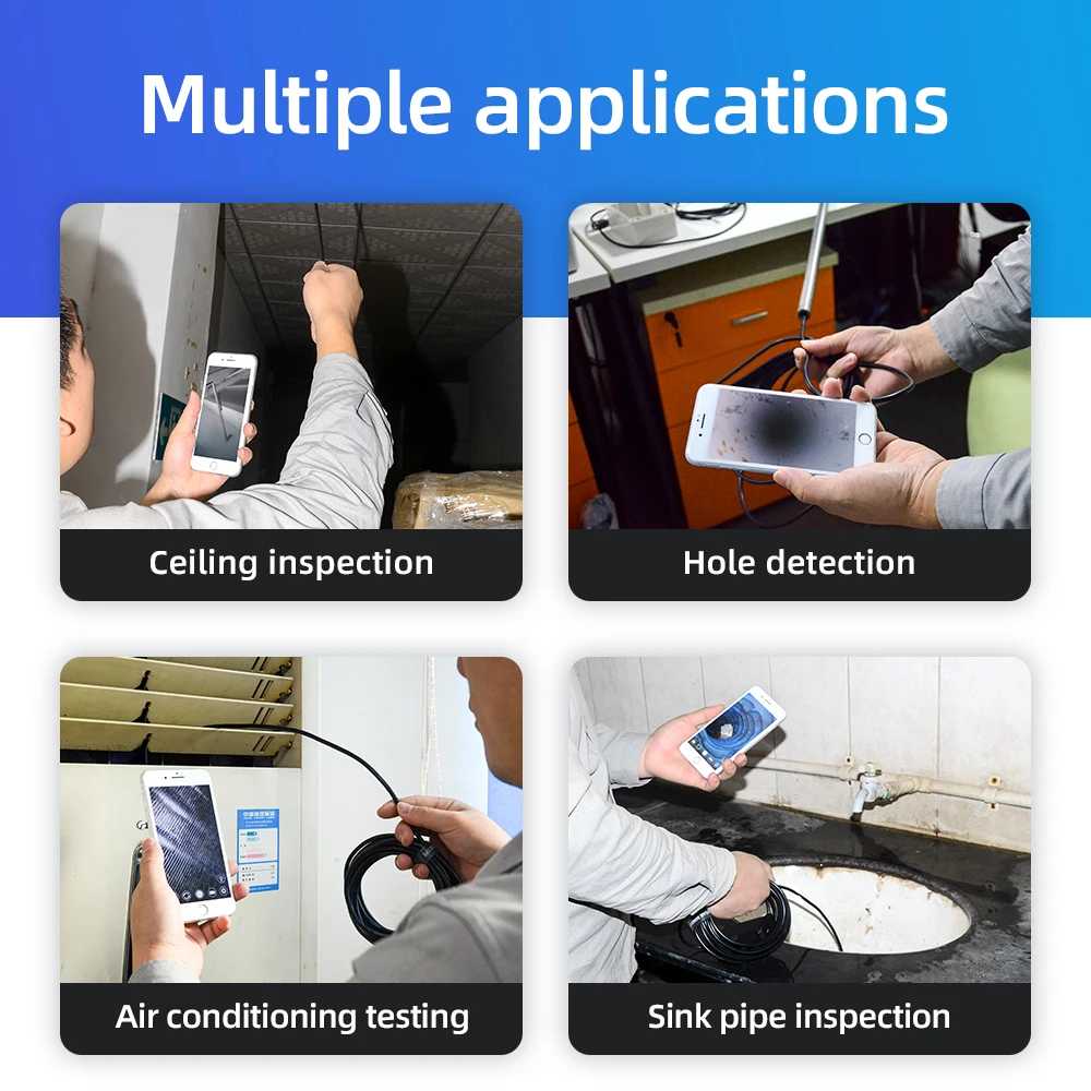 wholesale custom products single/dual lens 1 5 10m  wireless camera for vehicle wireless endoscope 5mp analog camera