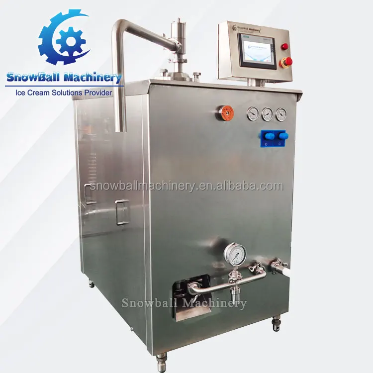 300L 600L 1500L industrial continue freezing small big factory production line manufacturer ice cream continuous freezer machine