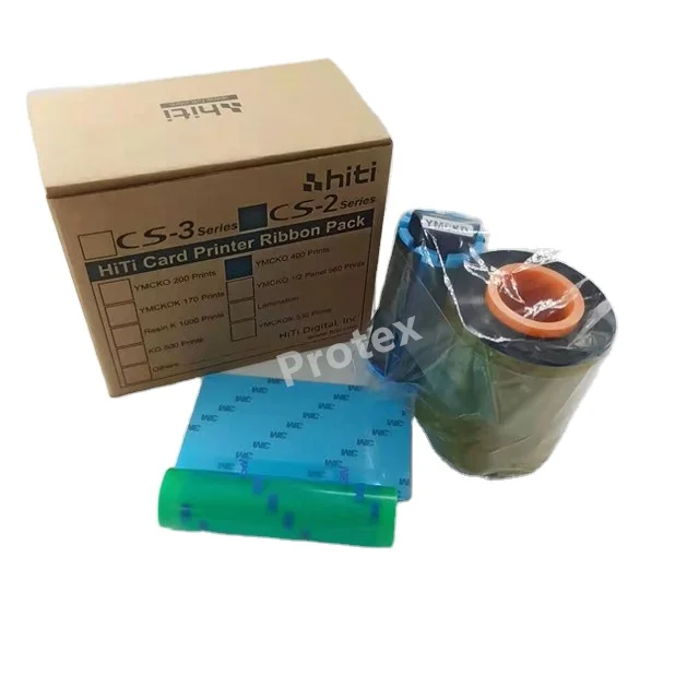 Лента для принтера карт HITI YMCKO 400 печатает CS200E и CS220E