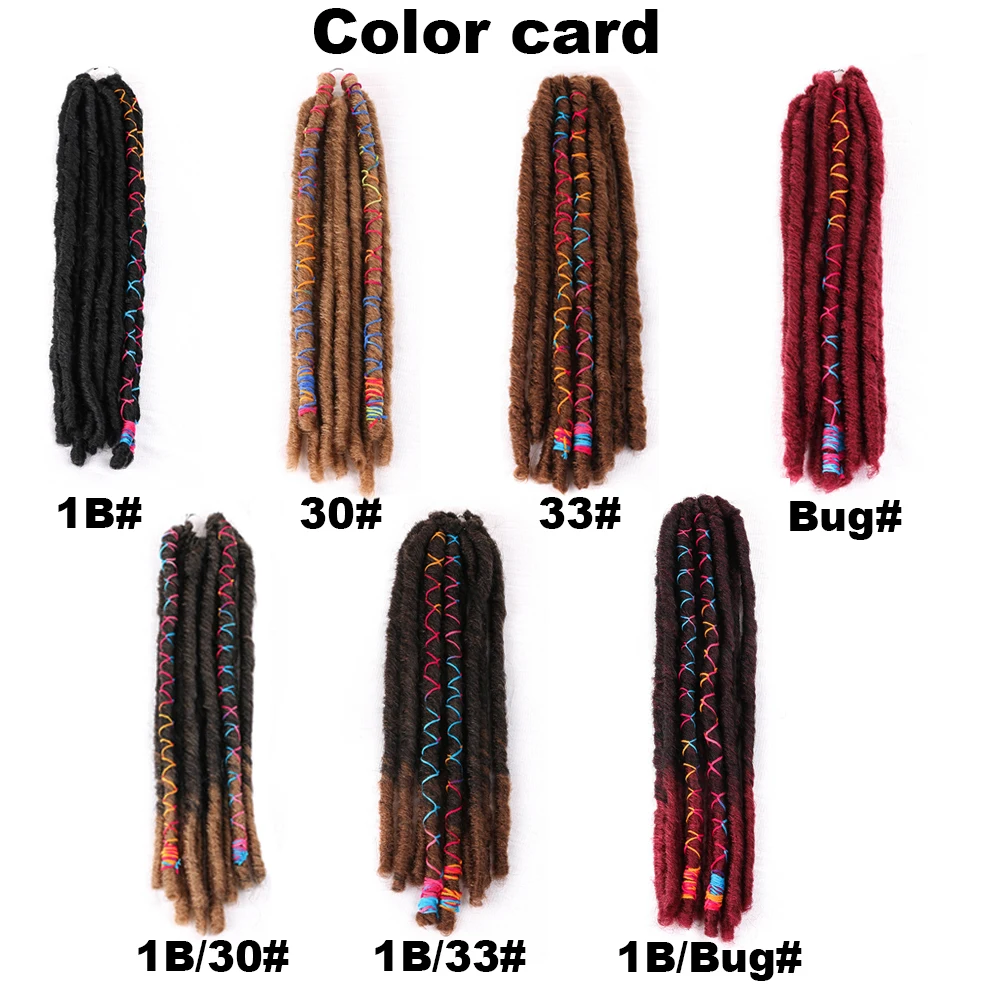 Vivian hair Wholesale Synthetic Crochet Hair Dreadlocks With Color Line Faux Locs Crochet Braid Hair Extensions Synthetic Braids