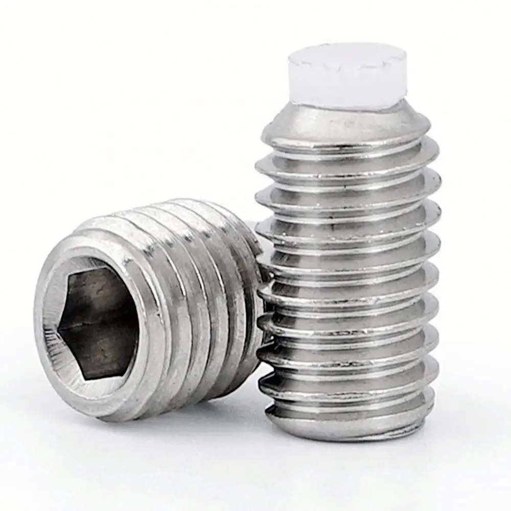 DIN 913 M4 M5 M6 Stainless Steel Black Hexagon Socket allen Flat Point Set grub Screw  M2 M3