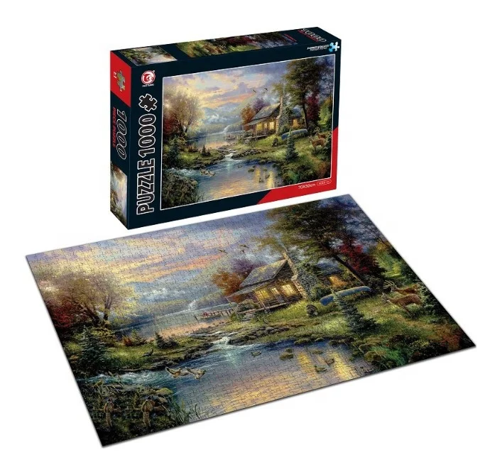 
26 Styles DIY 1000 pieces Assembling Landscape Paper Jigsaw Puzzles toys For Kids And Adult 
