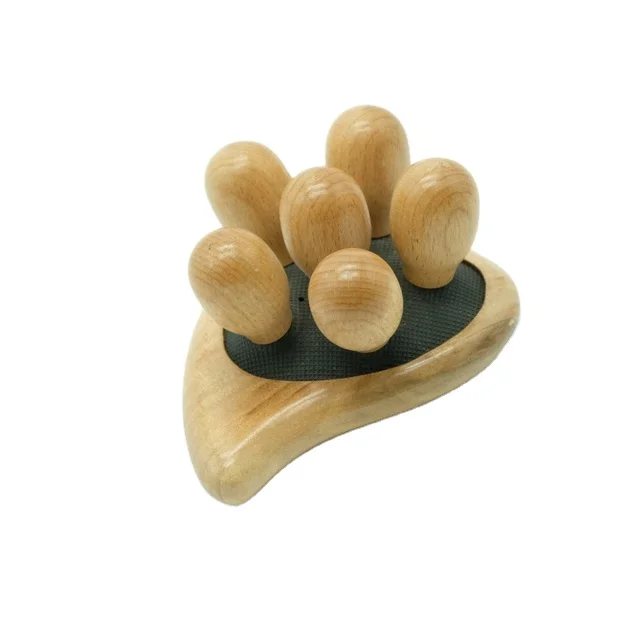 Customized Design! Heart-shaped Wooden Pin Massage Style No. LD-AMQ-B