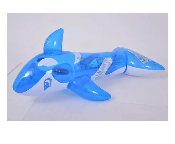 Jilong 37215 Transparent Whale pool floating rider inflatable floating toys