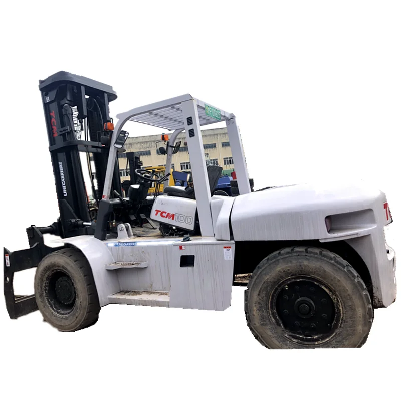 ekf Used Japan made tcm 100 diesel forklift sideshift  Fd100 FD80 FD50 10t Forklift hot sale FD100-8 FD100-7 forklift truck