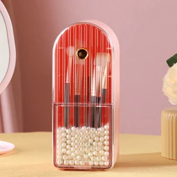Cosmetic Organizer Makeup Brush Barrel Holder Eyebrow Pencil Plastic Box Waterproof Contains Makeup Brush Storage Box