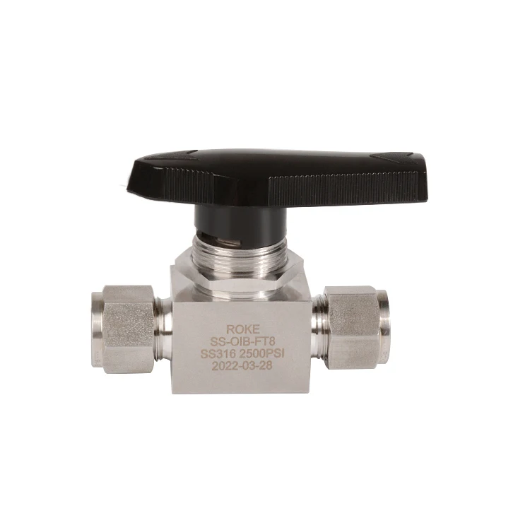 6000PSI Stainless Steel 316 Forged Double Ferrule Instrument Ball Valve