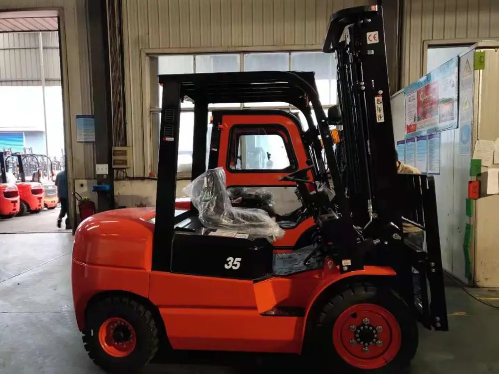  Китай высокое качество 3.5Ton дизельный вилочный погрузчик 4 колеса