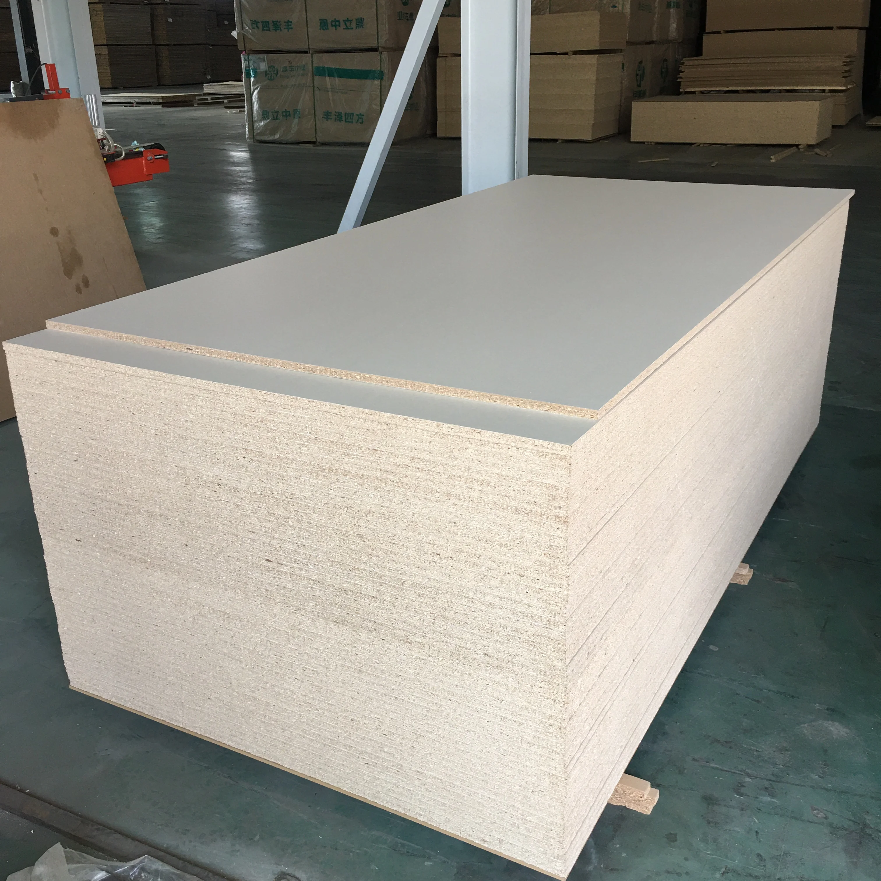 4x8 18mm High Quality Wholesale best price chipboard melamine sheets melamine faced particle board/chipboard from China