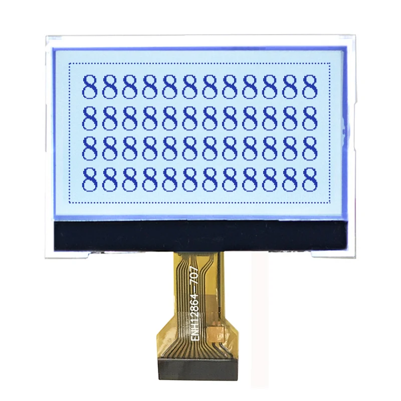Индивидуальный графический COG ЖК-дисплей с белой подсветкой 128x64 пикселей