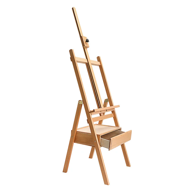 High Quality Portable Beech Wood Easel Stand French Style Easel Box