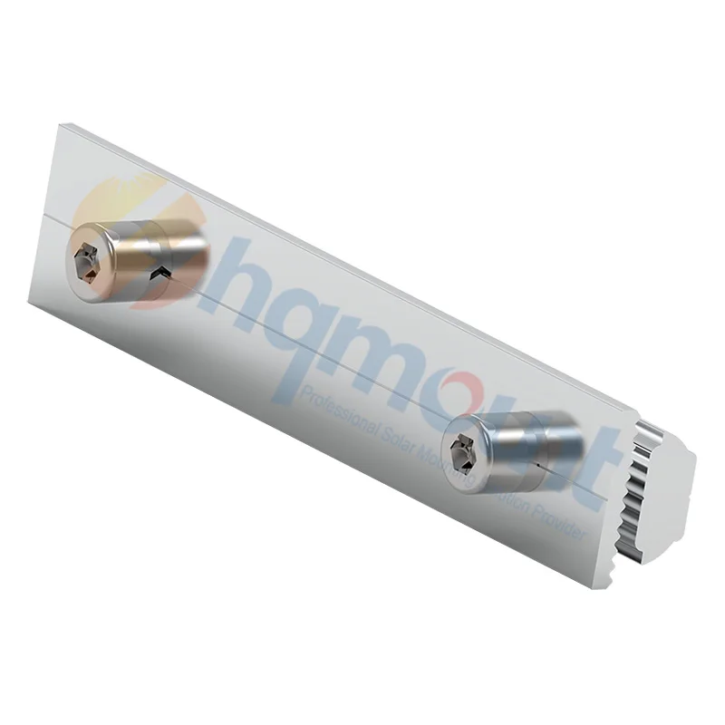 HQ Mount HQ-SP-W50B Solar Aluminium Rail with Rail Splice  for Rooftop Mounting System