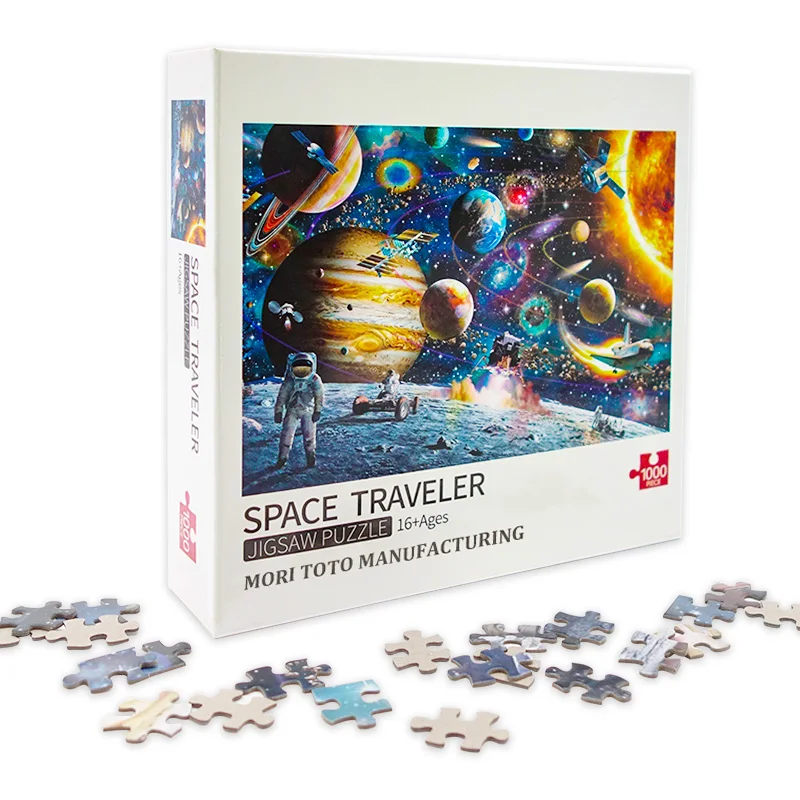 SFT Custom Children Christmas Game Round Animal Magnetic 3D Wooden Puzzle Jigsaw