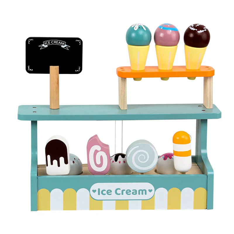 Wholesale 2024 funny hot selling Pretend Play preschool wooden Sets Kids Kitchen Toy for Children DIY Food kids games
