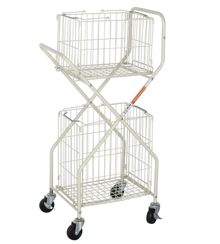 The 2024 Popular Product Rolling Laundry Cart Cage Trolley with Wheels