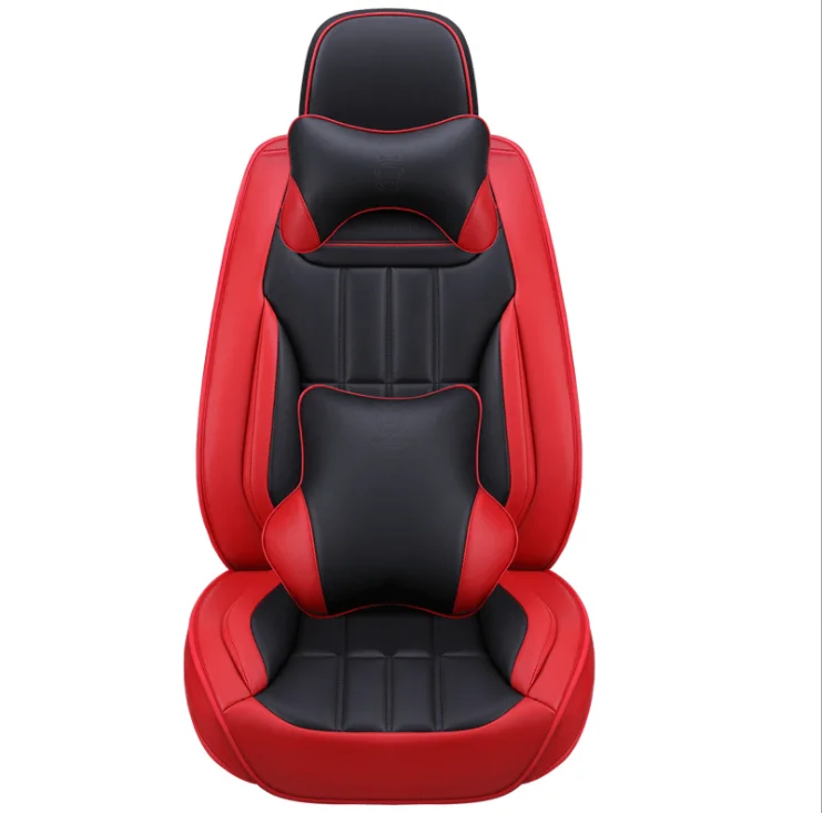 
 Full Set Car Seat Covers 2Sets/Ctn Washable Comfortable Seat Cover With Two Headrest And Waist Pillow   (1600293943889)