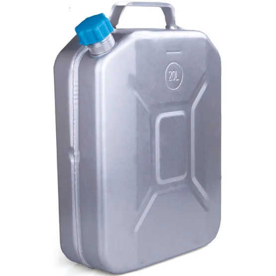 10L Jerry Can Gas Fuel Oil Aluminum Tank Water Carrier With Spout