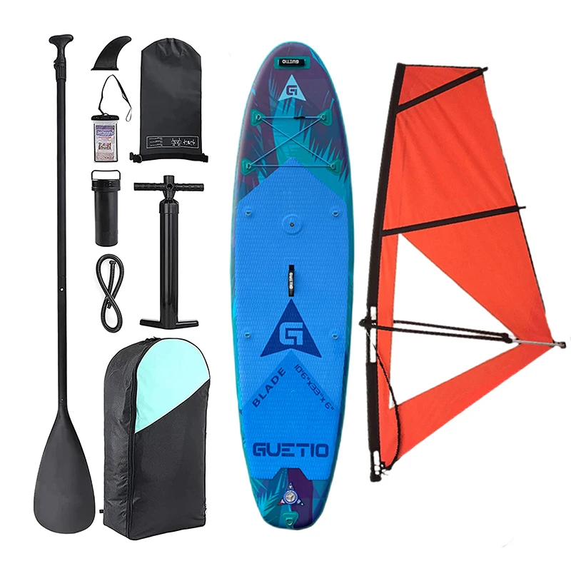 Water Sports Portable Race Touring Wing Surf Kite Surfboard Inflatable SUP Wind Surf Board