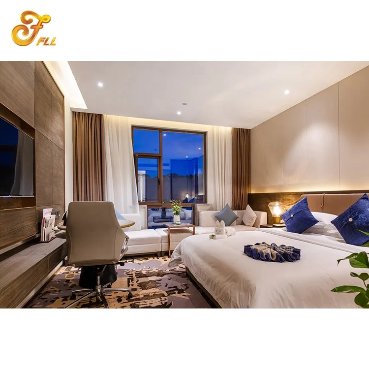 5 star Jiangshan International Holiday Hotel king modern style bedroom furniture full sets