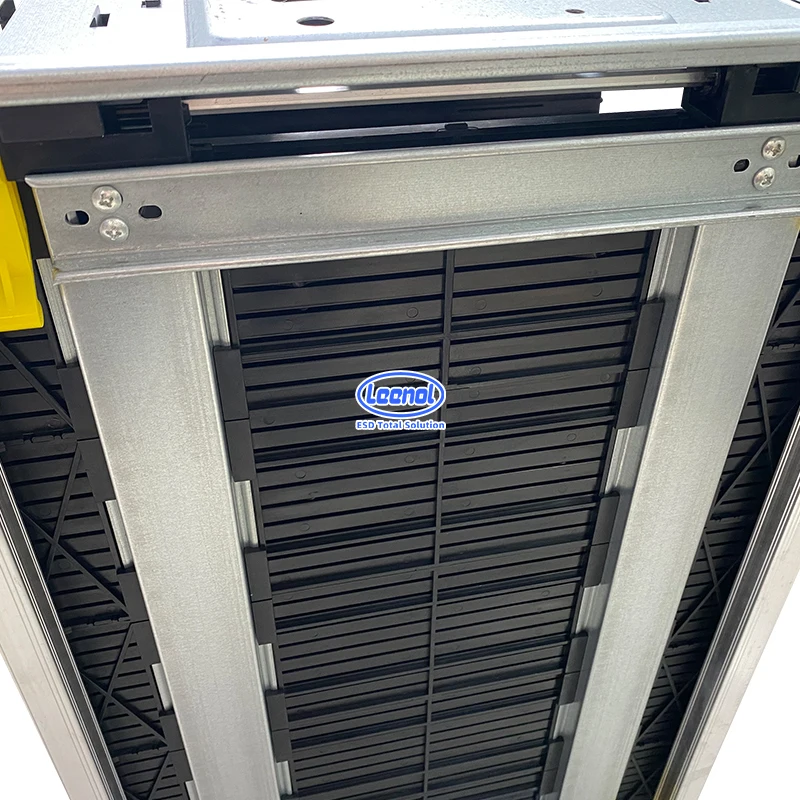 Leenol Custom Logo SMT ESD PCB Magazine Circulation Rack for PCB Storage