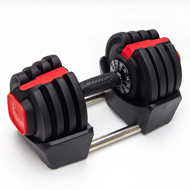 30 kg PU Dumbbell DDP 52.5lb 50kg Set Stones Price 200 lbs 80kg Dumbbells 1kg Quick Lock Adjustable Dumbbell Set 5-50 40