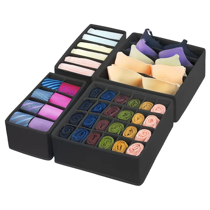 Houseware Closet Underwear Organizer Drawer Divider Clothes Storage Box