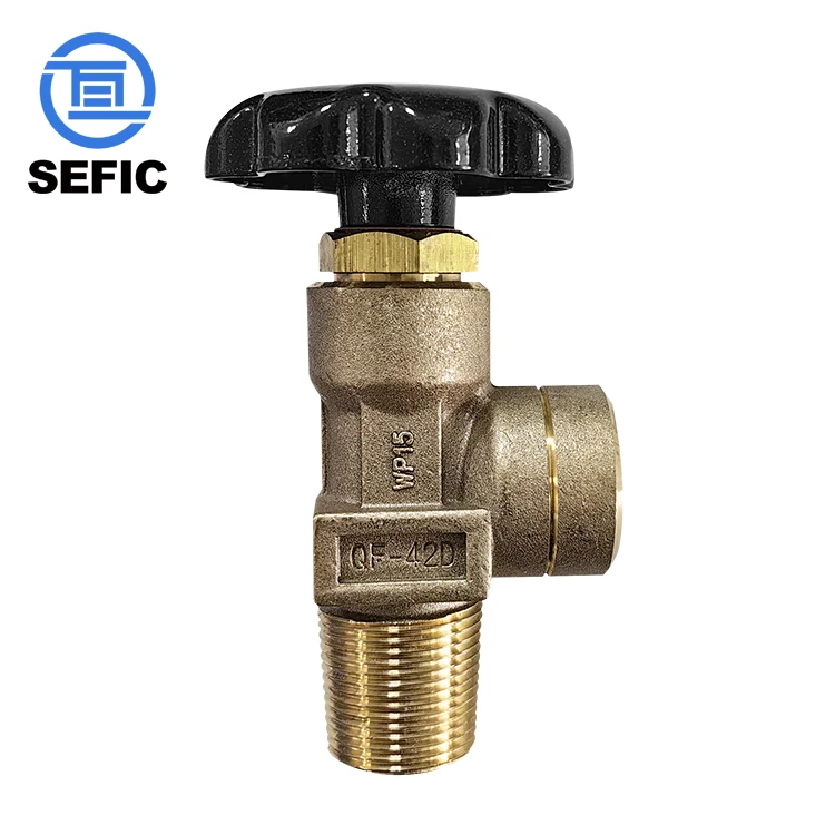 New QF-42D CGA350 CGA580 CGA320 Safety Gas Cylinder Valve For Oxygen Co2 Argon Gas Cylinder Use