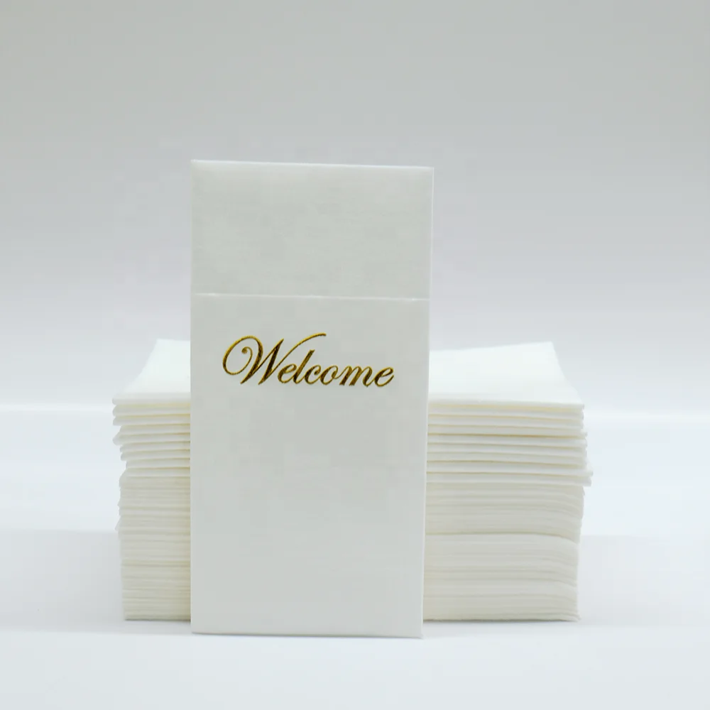 Premium Absorbent Luxury Airlaid Paper Napkins 1/8 Fold for Hotel Restaurant Cutlery Airlaid Napkins
