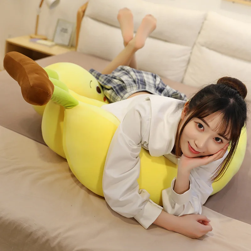 Kawaii Banana Stuffed Plush  Pillow Sleeping Cushion Pillow Living Room Doll for Children