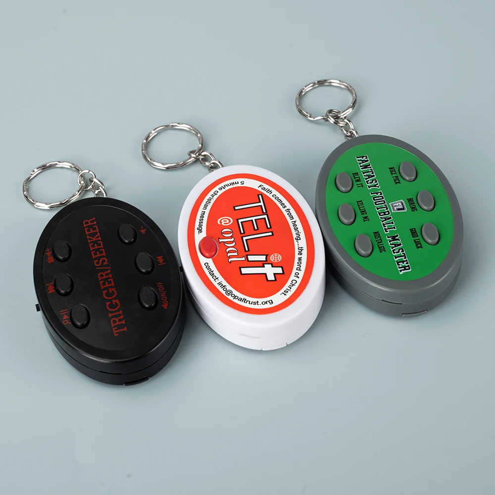 Custom recording talking sound keychain the 6 buttons funny sound Idol Voice key chain