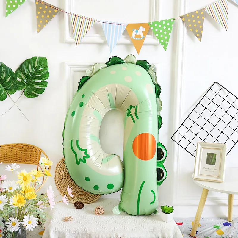 New 40inch Animal Number Balloons Happy Birthday Foil Number Balloons