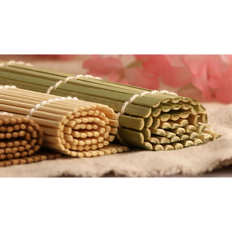 Wholesale Custom 24cm Smooth Durable Bamboo Sushi Rolling Mat Curtain With Cheaper Pice
