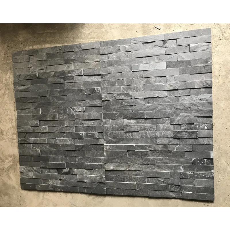 Черная шиферная облицовка стен из натурального (60531108325)