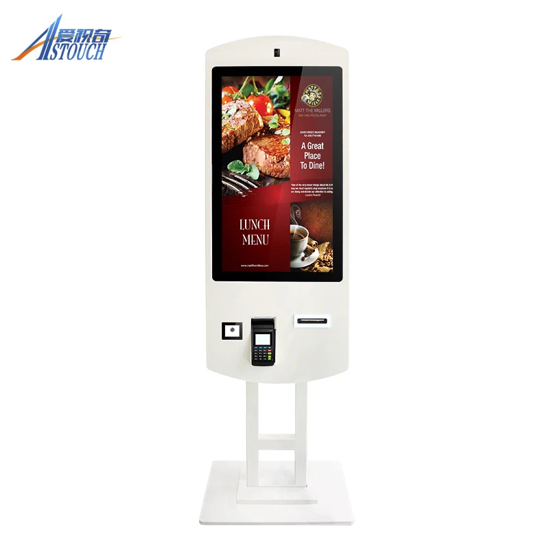 Interactive touch screen 4k self service food ordering machines