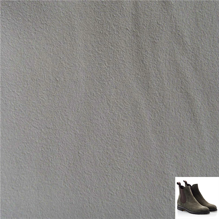 Высококачественная замша из натуральной коровьей спилковой кожи серого цвета GOTAN для обуви, сумок, сапог