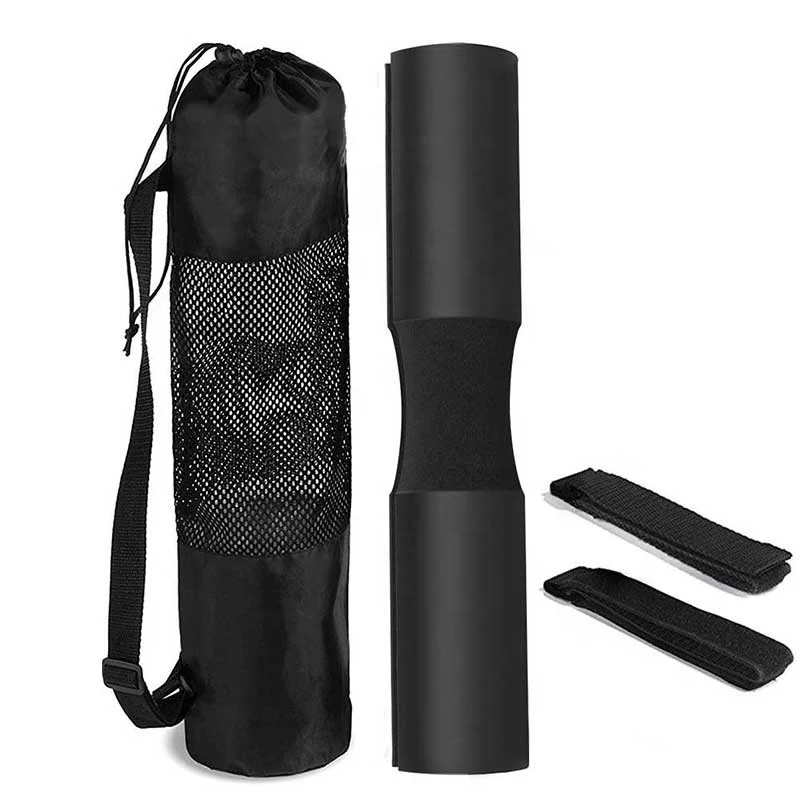 Customized Logo 7 Pack Barbell Squat Pad for Standard Set / Barbell Pad for Hip Thrusts 2 Gym Ankle Straps Hip Exercise Band