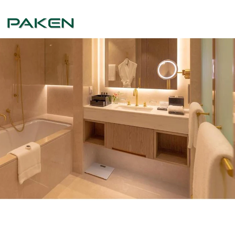 Custom Design Hotel Villa Project American Complete Bathroom Furniture Washbasins Vanity And Sink Set